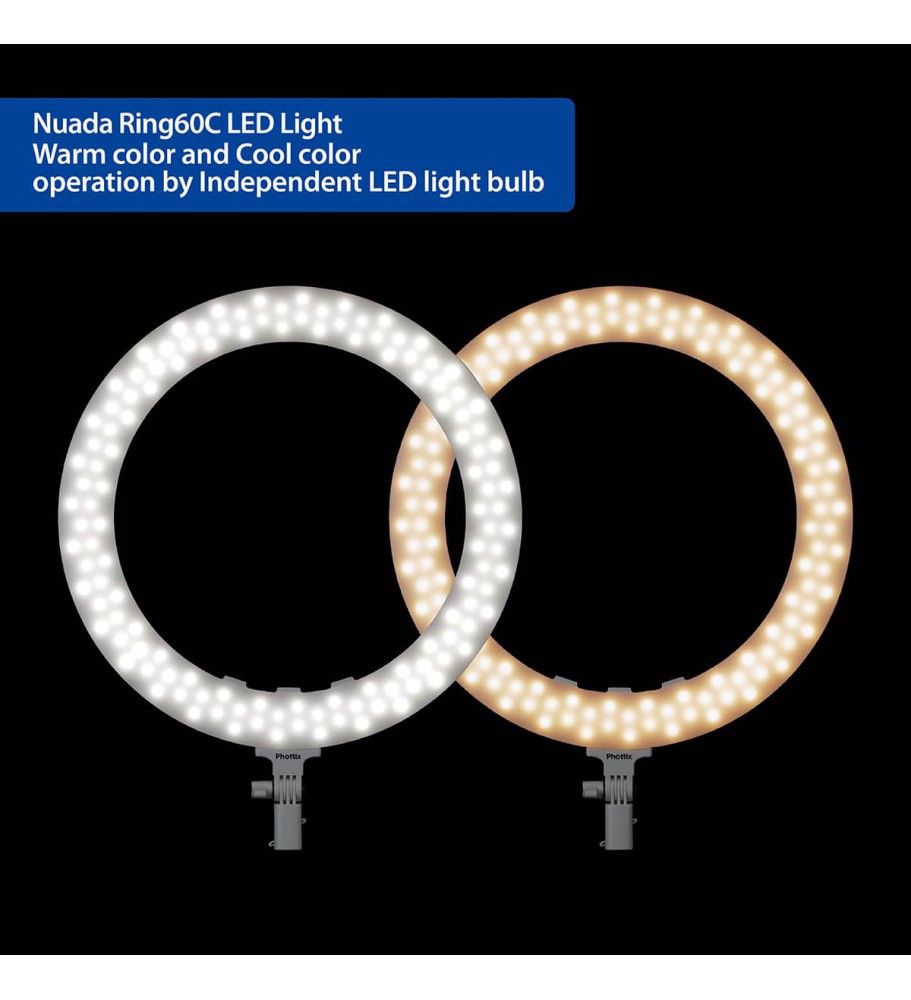 NUADA RING 60C 環形LED 燈( 附送搖控及燈腳)